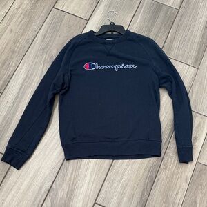 Champion Womens Navy Crewneck Sweater